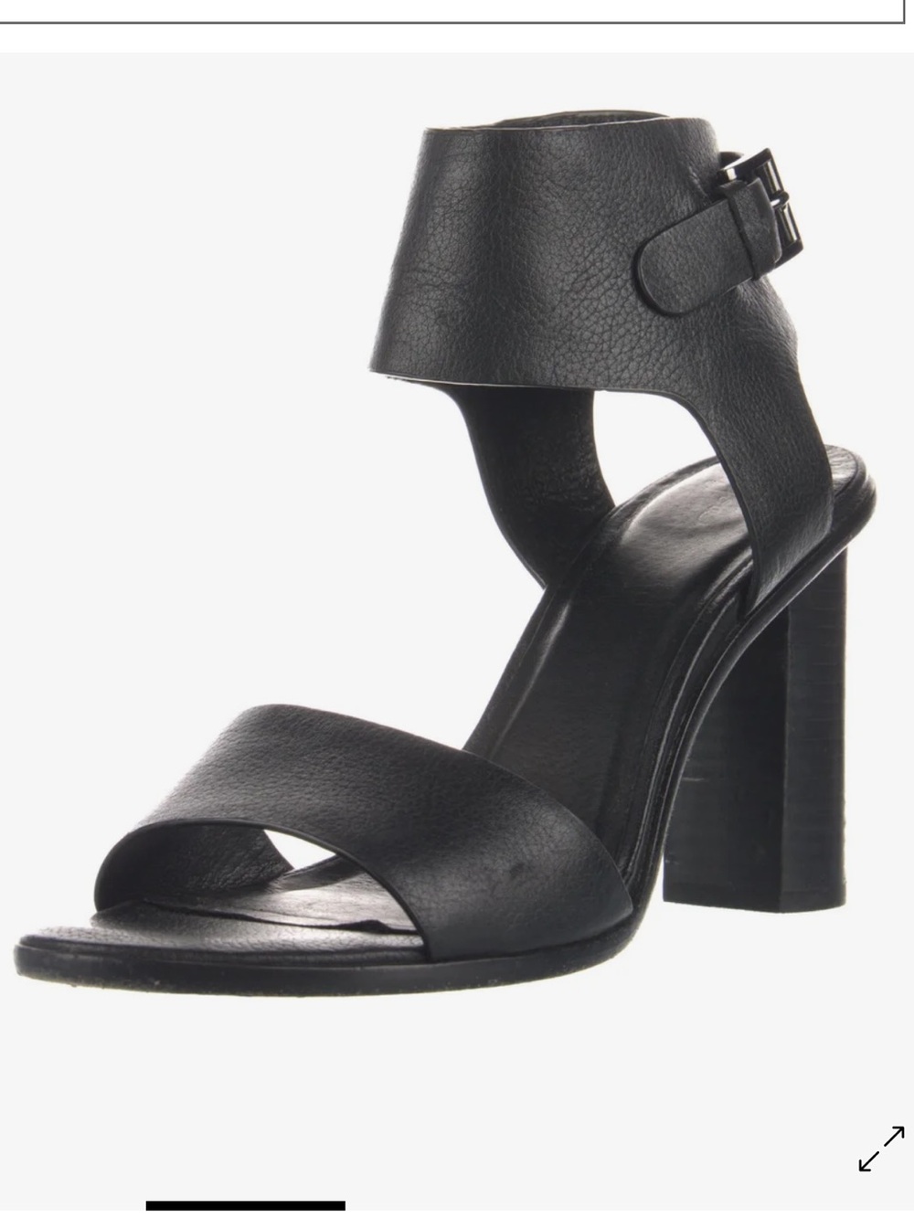 Joie Black Leather Sandals